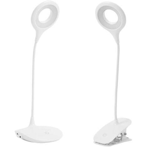Lot de 2 veilleuses LED tactiles pour garçons et filles, lampe de lecture portable pour bureau, protection des yeux, lampe d'étude