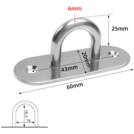 Crochet De Plafond, 450KG Capacité Crochet De Fixation Murale De Plafond, Suppor