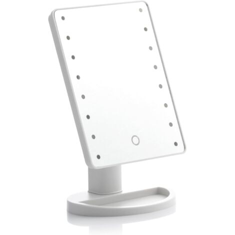Miroir de table tactile à LED, illumine votre visage et perfectionne votre maquillage, avec fonction miroir LED, design tactile et élégant (1/5)