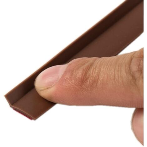 Bande d'étanchéité en caoutchouc silicone auto-adhésive résistante de 6 m, bande insonorisante pour portes et fenêtres de sécurité (10 mm x 4 mm) (1/5)