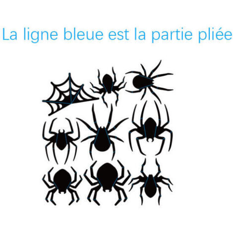 WOTEG Autocollant pour Voiture en araignée - Autocollant imperméable pour Voiture - Autocollant Automobile