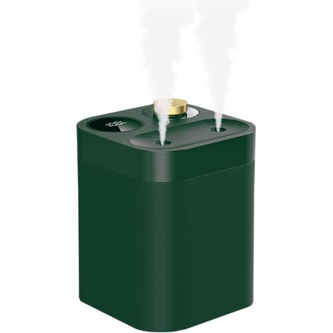 Mini humidificateur d'air avec deux buses et 5 modes de pulvérisation, voyant d'alimentation et fonction d'arrêt automatique,vert (1/5)