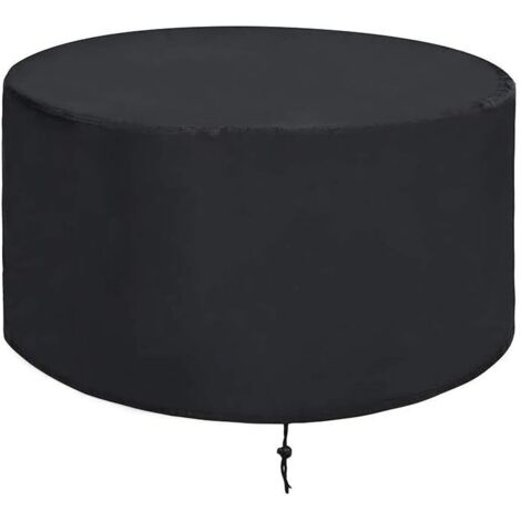 Housse de protection pour brasero en tissu Oxford noir (92 x 92 x 51 cm) - Housse imperméable réutilisable pour barbecue (1/5)