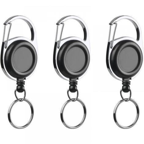 Porte-clés Rétractable Robuste Retractable Key Chain Porte Badge