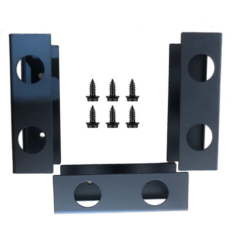Support de rangement pour ordinateur portable sous bureau, noir, 1033cm, lot de 3 organisateurs portables en métal pour ordinateur portable. (1/5)