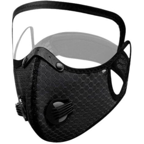 Visière de protection noire pour motos électriques, unisexe, coupe-vent, protection solaire, masque intégral. (1/5)