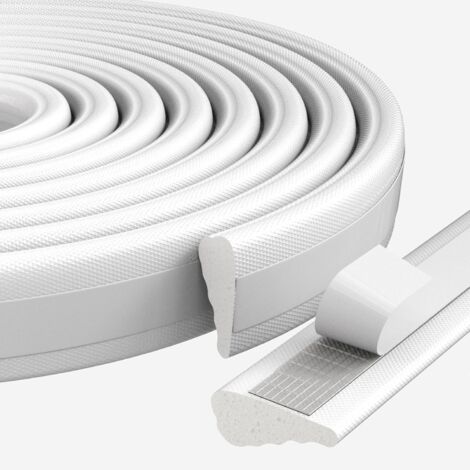 Joints d'étanchéité blancs pour portes et fenêtres, 3 mètres chacun, joints insonorisants et coupe-vent, joints en mousse. (1/5)