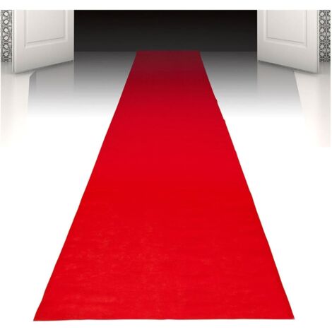 Tapis rouge, 1 mètre de large et 10 mètres de long, décoré pour une soirée sur le thème du carnaval, un mariage VIP, Halloween. (1/5)