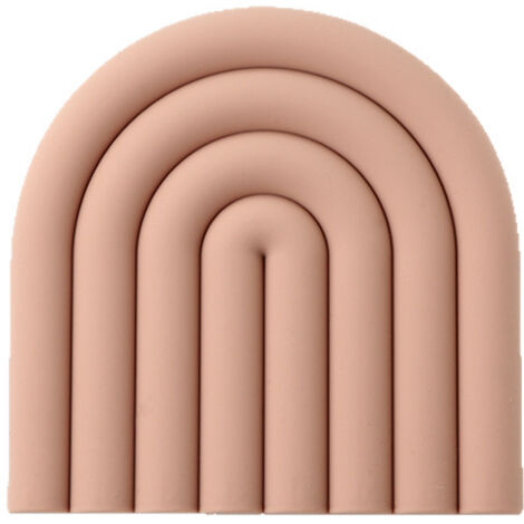 Tapis isolant antidérapant en silicone, rose, 1515cm, durable et résistant à la chaleur, adapté aux ustensiles de cuisine. (1/5)