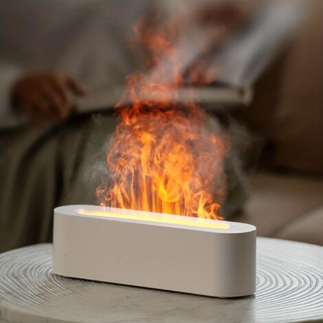 Diffuseur d'huiles essentielles pour aromathérapie, blanc, 1 unité, capacité d'humidification adaptée au yoga. (1/5)