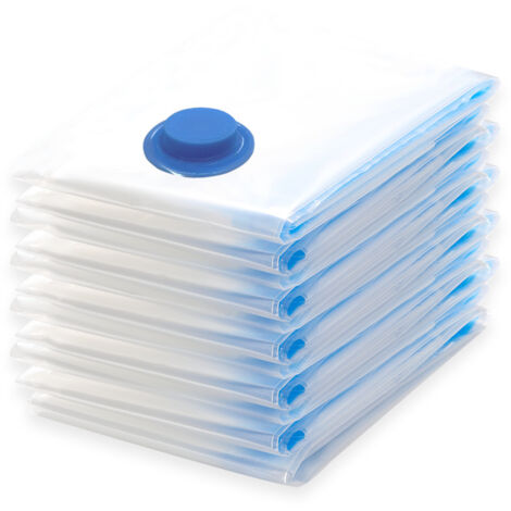 Sacs sous vide transparents, 60 x 40 cm, lot de 7 Sacs de rangement sous vide à usage domestique pour vêtements (1/5)