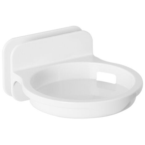 Support de caméra blanc, diamètre 10,5 cm, adapté aux caméras de surveillance domestique et au rangement mural pour salle de bain. (1/5)