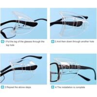 11 Pares De Protectores Laterales Para Gafas De Seguridad, Flexibles Y