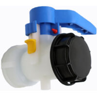 Vanne Papillon De Rechange Pour Cuve IBC Jusqu'à 1000 L Ou Citerne Avec Adaptateur Pour Bride Dn50 75 Mm Aluminium 53555275