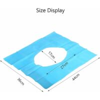 40 Housses De Siège Toilette Jetables - Protège-Cuvette Biodegradable Papier + PE, Individuellement Emballées