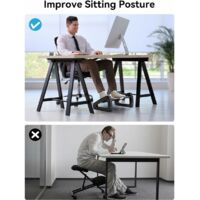 Repose-pieds De Bureau Réglable Avec 4 Niveaux De Hauteur, Repose-pieds Sous Le Bureau Avec Surface De Massage, Charge Maximale 54,4 Kg (marron