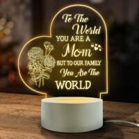 Veilleuse En Acrylique, Cadeau Anniversaire Maman, Cadeau pour Maman Original, Idee Cadeau Maman Noel, Cadeaux Spéciaux et Significatifs pour Maman