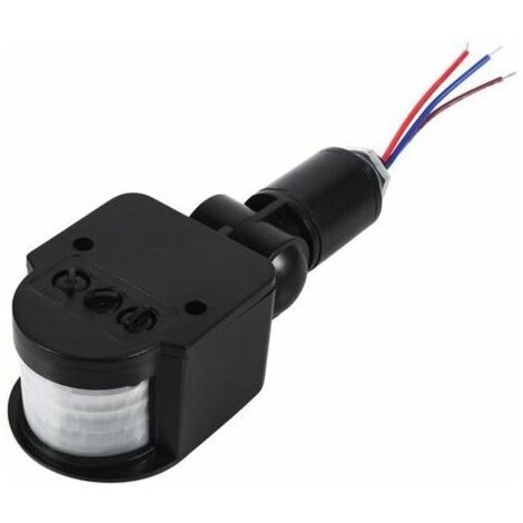 Lntyq Interrupteur de détecteur de mouvement LED extérieur 90240V 180 degrés de sécurité détecteur de mouvement infrarouge PIR interrupteur d'éclairage mural (1/5)