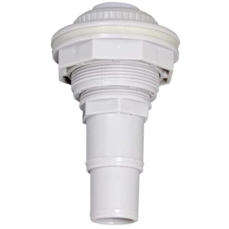 Buse De Refoulement Et Entrée Piscine 32/38 Mm – Buse Réglable Ø58 Mm Avec Jet Orientable, Adaptateur Tuyau, Pour Piscine Hors-Sol Et Drainage