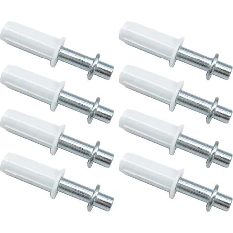 Lntyq Ensemble de 8 portes pliantes, quincaillerie pour porte de placard pliante, pivot supérieur, à ressort (blanc) (1/4)