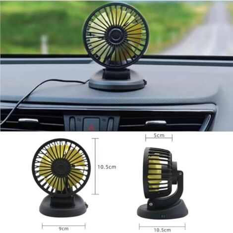 Jinlaili Ventilateur de Voiture, Mini USB Ventilateur