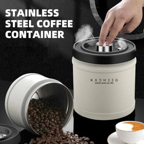 Boîte à Café Hermétique En Acier Inoxydable 1,8 L