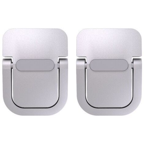 Lntyq Support d'ordinateur Portable 2 pièces, support Pliable, support d'ordinateur Autocollant, Ergonomique et Invisible, Compatible avec de Nombreux Ordinateurs Portables (Argent) (1/5)