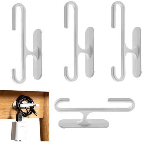 Lntyq 4 pcs Crochets de porte de cuisine – Crochets robustes pour vêtements, chapeaux, écharpes, serviettes, manteaux (1/5)