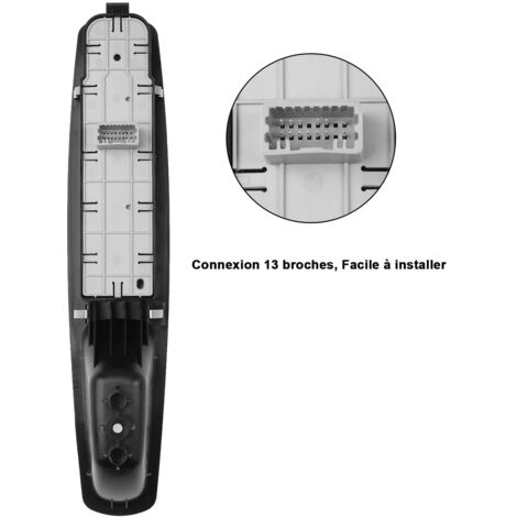 Bouton Lève-Vitre Avant Gauche Mégane 3 Laguna 3 Fluence - Avec Rétroviseurs Rabattables 809610006R
