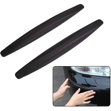 Lntyq Protecteur de Pare-Chocs Avant arrière pour Voiture, Protection d'angle, Bandes de Caoutchouc Anti-Collision, revêtement d'habillage Anti-Rayures pour Voitures SUV, camions, Lot de 2 (Noir)