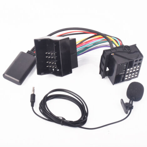 Lntyq Câble Aux, Adaptateur Audio Bluetooth 5.0 Connecteur De Module Bluetooth pour Voiture avec Microphone De Remplacement (1/4)