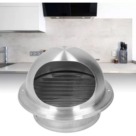 Grille D'Aération Hotte D'Échappement Bateau - Acier Inoxydable 316 Avec Base Nylon 123x147,4x72 Mm