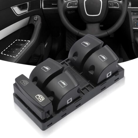 Lntyq Interrupteur de lève-vitre électrique Contrôle du bouton 4F0959851 pour A3 A6 S6 Q7 interrupteur lève-vitre 4F0959851G 4F0959851A 4F0959851F