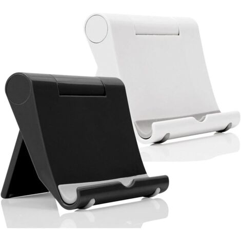 Lntyq 2pcs Support de téléphone de Bureau réglable Support de téléphone Pliable Compatible avec Smartphones et tablettes (1/5)