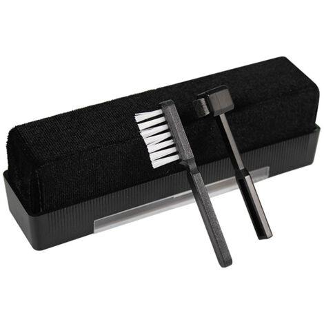 Meliconi - Kit de nettoyage pour vinyles - Brosse double face Velours