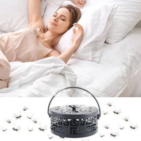 3X Support en Acier Inoxydable pour Bobines de Moustiques, Conteneur en
