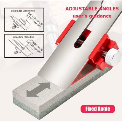 Saker Guide D'Affûtage Amélioré Avec Rouleau Excentré – Pour Ciseaux, Burins Et Rabots 0,5-6,5 Cm