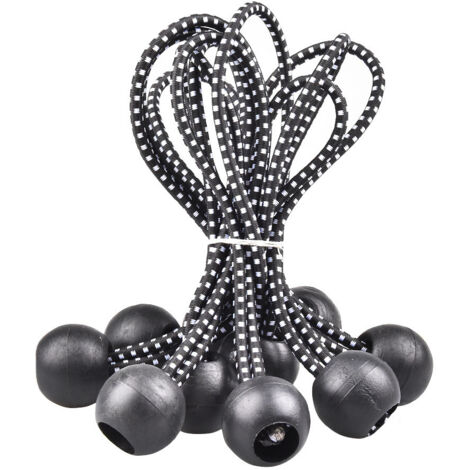 Lntyq 40 Pièces Tendeur Élastique, Tendeur, Tendeur avec Boule, Tendeur Élastique, Tentes, Attaches de Camping De Nombreuses Applications Extérieures (15,5 cm) (1/5)