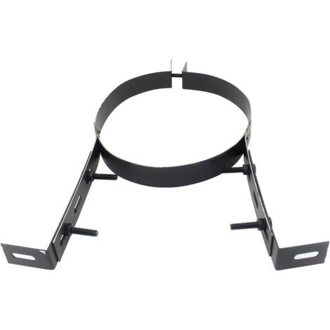 Collier De Fixation Mural Pour Tuyau De Cheminée - 130 Mm - Acier Robuste - Diankamin