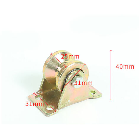 5 Poulies De Levage En Acier - Capacité 150kg, Roue Gorge V Pour Cordes, Câbles Et Volets - 11