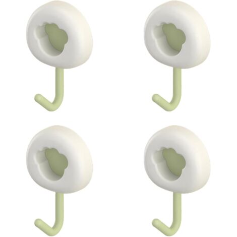 Lntyq Crochets muraux auto-adhésifs - petits crochets 4 pièces crochets collants crochets d'armoire multifonction crochets de salle de bain pour serviette utilitaire réutilisable pour salon et sall (1/5)