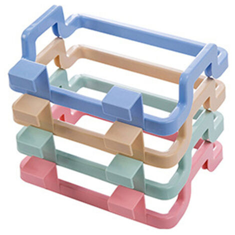 Lntyq 4 Pièce Porte d'armoire Porte-Sac Ordures,Suspendu Un Support de Cuisine Poubelle Support Sac Poubelle Etagère de Rangement Porte-Sacs Poubelle Portant,pour Poubelle à Suspendre