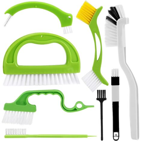 Lot De 3 Brosses De Nettoyage Pour Carrelage, Rainures Fenêtres Et Coins - Idéal Cuisine Et Salle De Bain