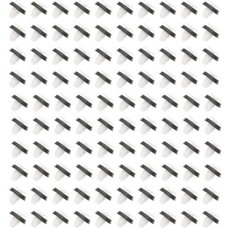 Lntyq 100pcs Agrafe Garniture Fixation Clip Panneau Joint Porte Pour Fiat Ducato 71728806,8565.43, 856543 avec Joint en Caoutchouc