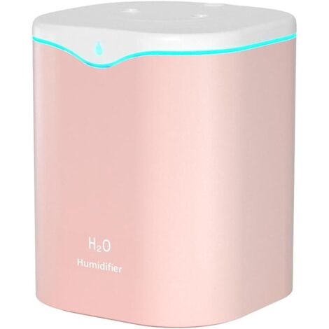 2L Luftbefeuchter, Tragbarer Wassertropfen-Luftbefeuchter, USB-Aroma-Diffusor, Mini-Wassertropfen-Luftbefeuchter, USB-Luftdiffusor, Öldiffusor für Zuhause und Büro, Pink (1/5)