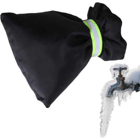 Produktbild von 2x Wasserhahnabdeckung Außen XL – 70x38 Cm, Wasserdicht, Isoliert, Frostschutz Für Winter, Mit Klettverschluss