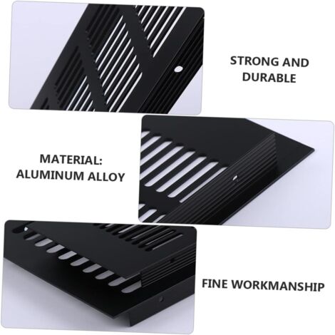 2 Stück Lüftungsgitter Aus Aluminium – Rechteckig, Vorgebohrt Für Schrank & Elektrokasten