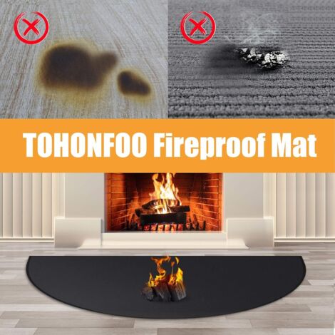 Kaminmatte Feuerfest 60x100 Cm – Schutz Vor Funken & Glut Für Holzofen & Kamin