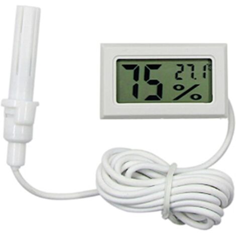 Thermometer Kühlschrank Bestgle Digitales LCD-Hygrometer Mit Sonde - Aquarienthermometer 1,5m Kabel Temperatursensor Mit Sonde