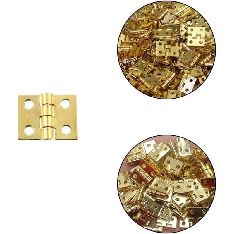 Mini Charnières Vintage - 20 Pièces En Forme De Papillon Charnière Adaptée , Jaune,25*20mm